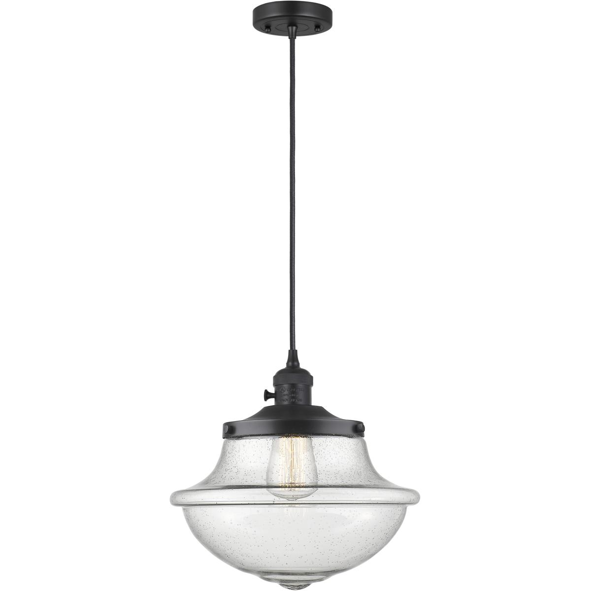 Innovations Lighting 201CSW-BK-G544 Franklin Restoration Oxford Mini Pendant Matte Black