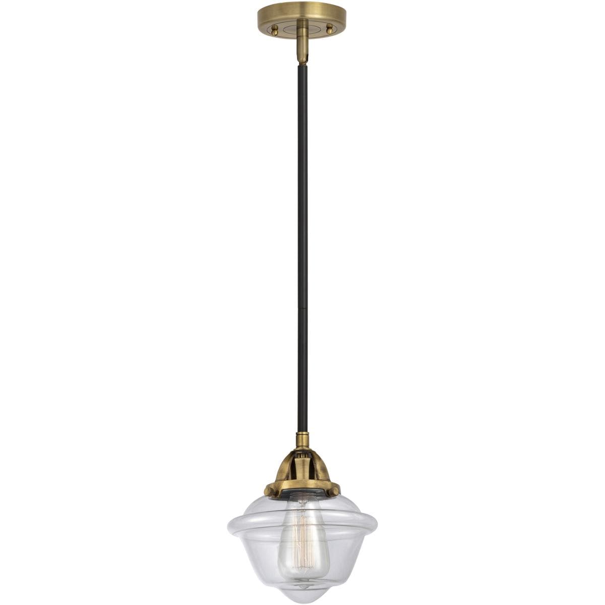Innovations Lighting 288-1S-BAB-G532-LED Nouveau 2 Oxford Mini Pendant Black Antique Brass