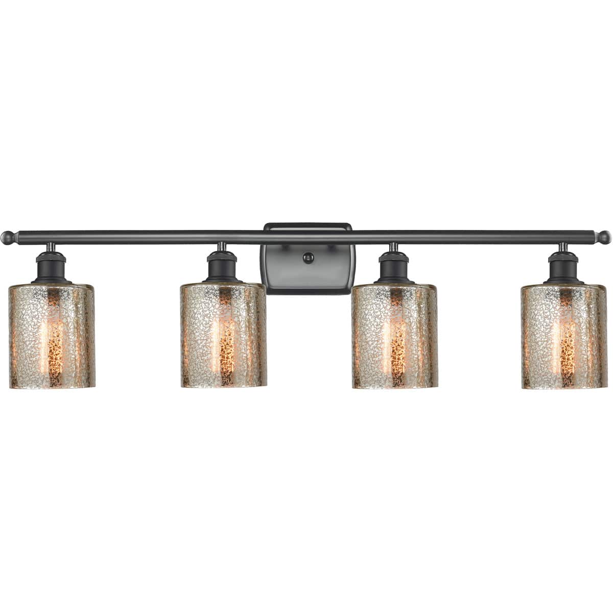Innovations Lighting 516-4W-BK-G116 Ballston Cobbleskill Bathroom Vanity Light Matte Black