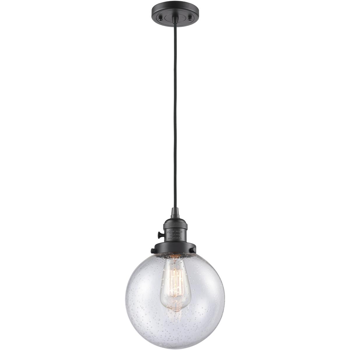 Innovations Lighting 201CSW-OB-G204-8-LED Franklin Restoration Beacon Mini Pendant Oil Rubbed Bronze