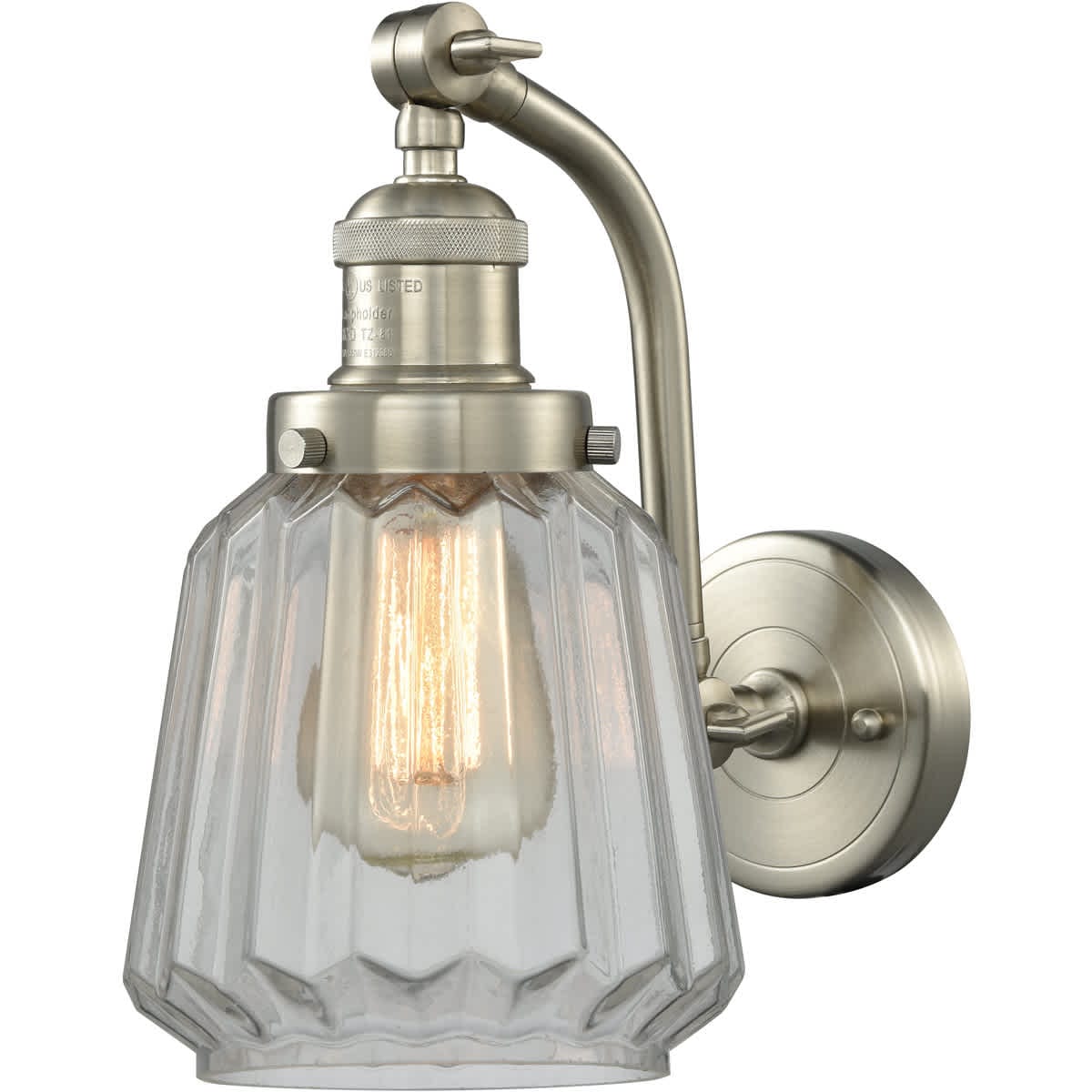 Innovations Lighting 515-1W-SN-G142 Franklin Restoration Chatham Wall Sconce Brushed Satin Nickel