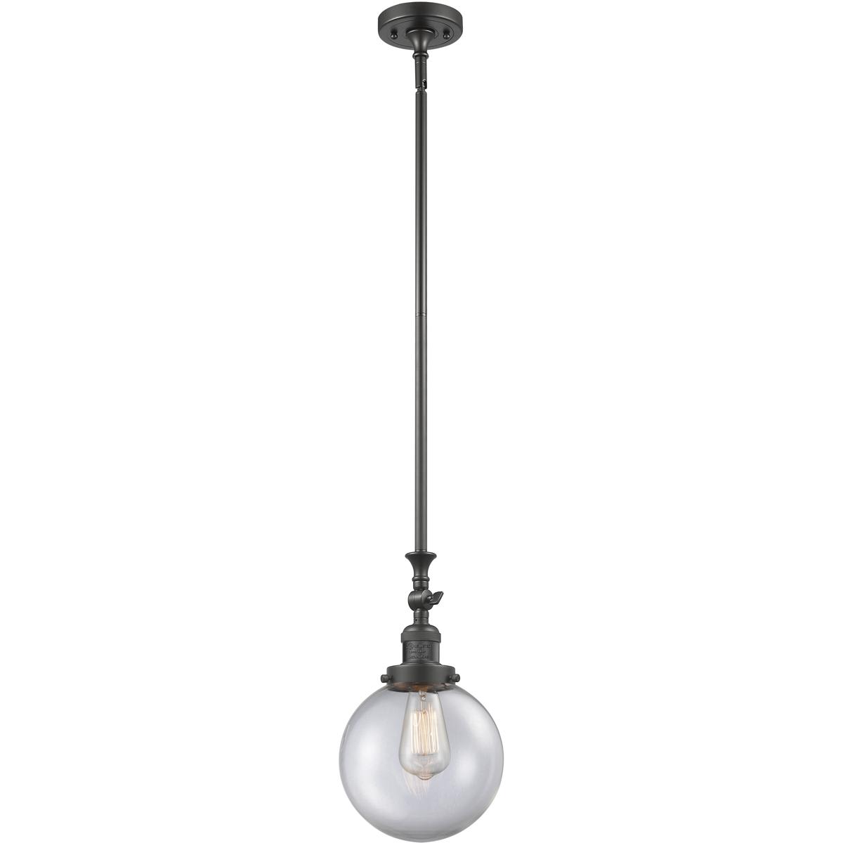 Innovations Lighting 206-OB-G202-8 Franklin Restoration Beacon Mini Pendant Oil Rubbed Bronze