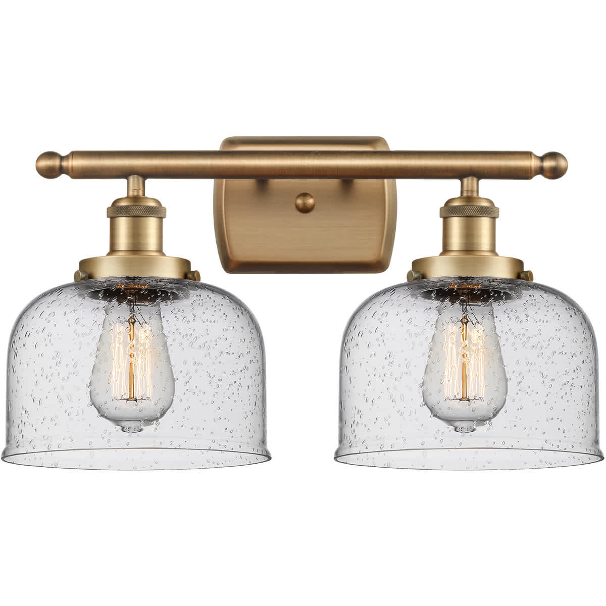 Innovations Lighting 916-2W-BB-G74 Ballston Large Bell Bathroom Vanity Light Brushed Brass