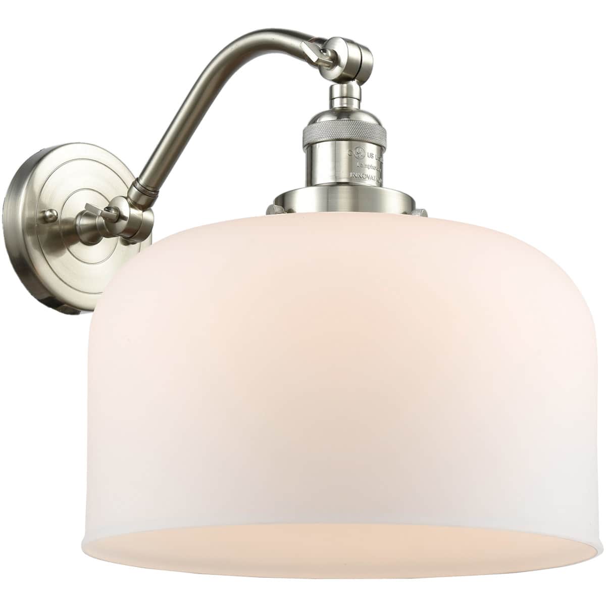 Innovations Lighting 515-1W-SN-G71-L-LED Franklin Restoration X-Large Bell Wall Sconce