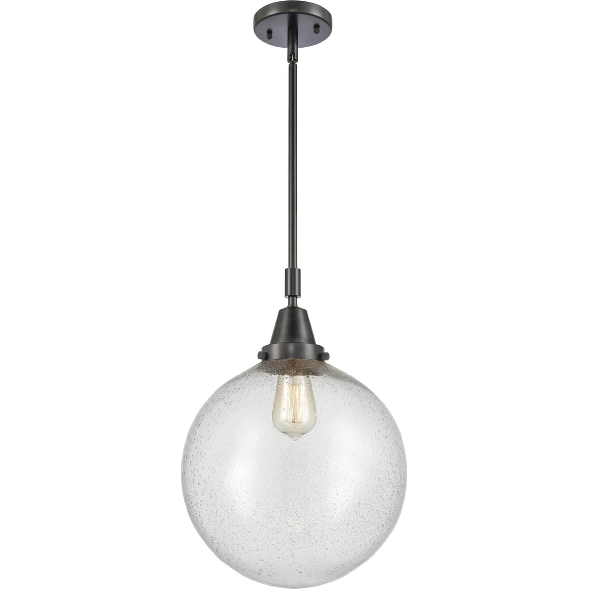 Innovations Lighting 447-1S-BK-G204-12 Beacon Mini Pendant Matte Black