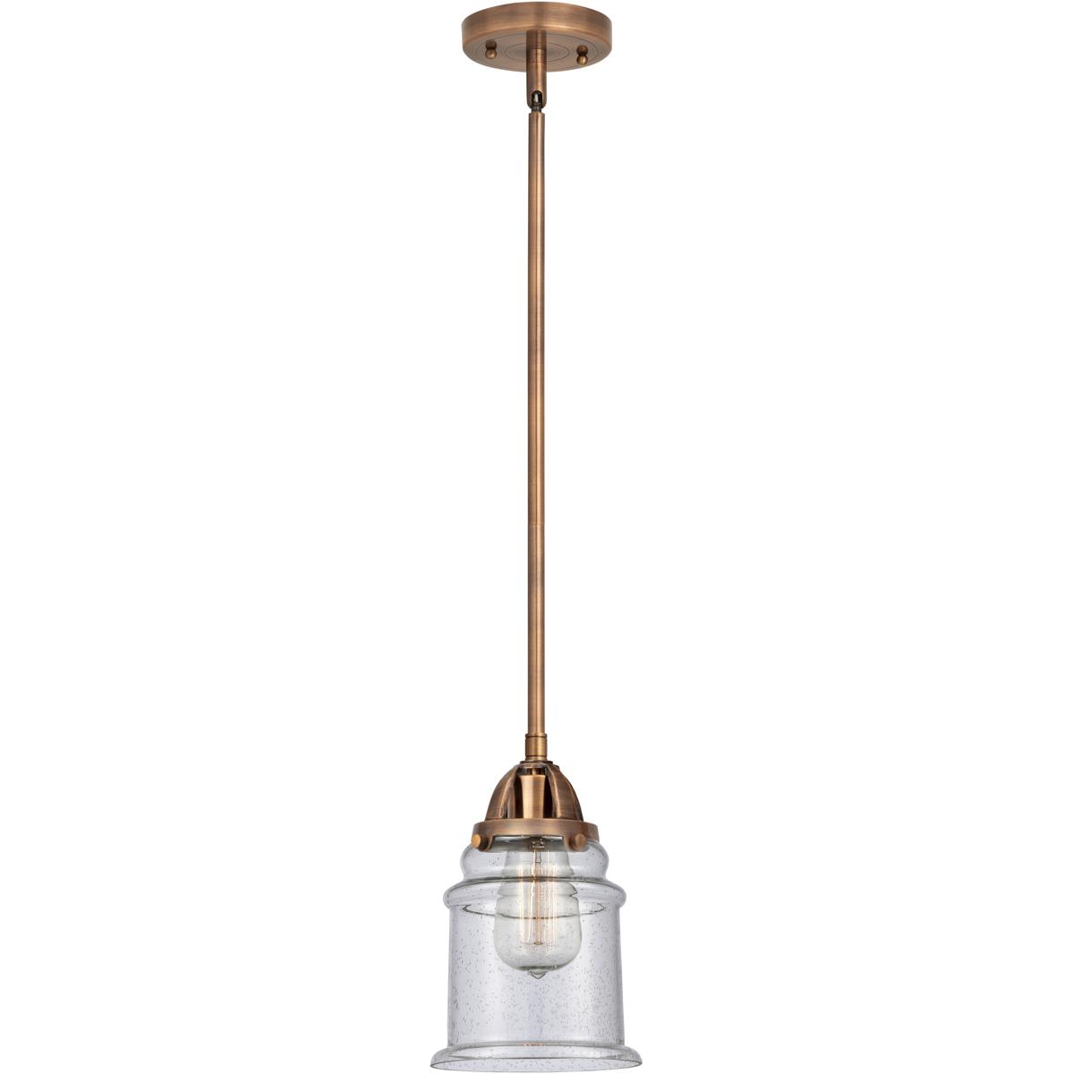 Innovations Lighting 288-1S-AC-G184 Nouveau 2 Canton Mini Pendant Antique Copper