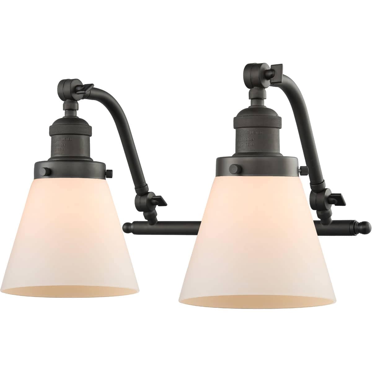 Innovations Lighting 515-2W-OB-G61 Franklin Restoration Small Cone Bathroom Vanity Light