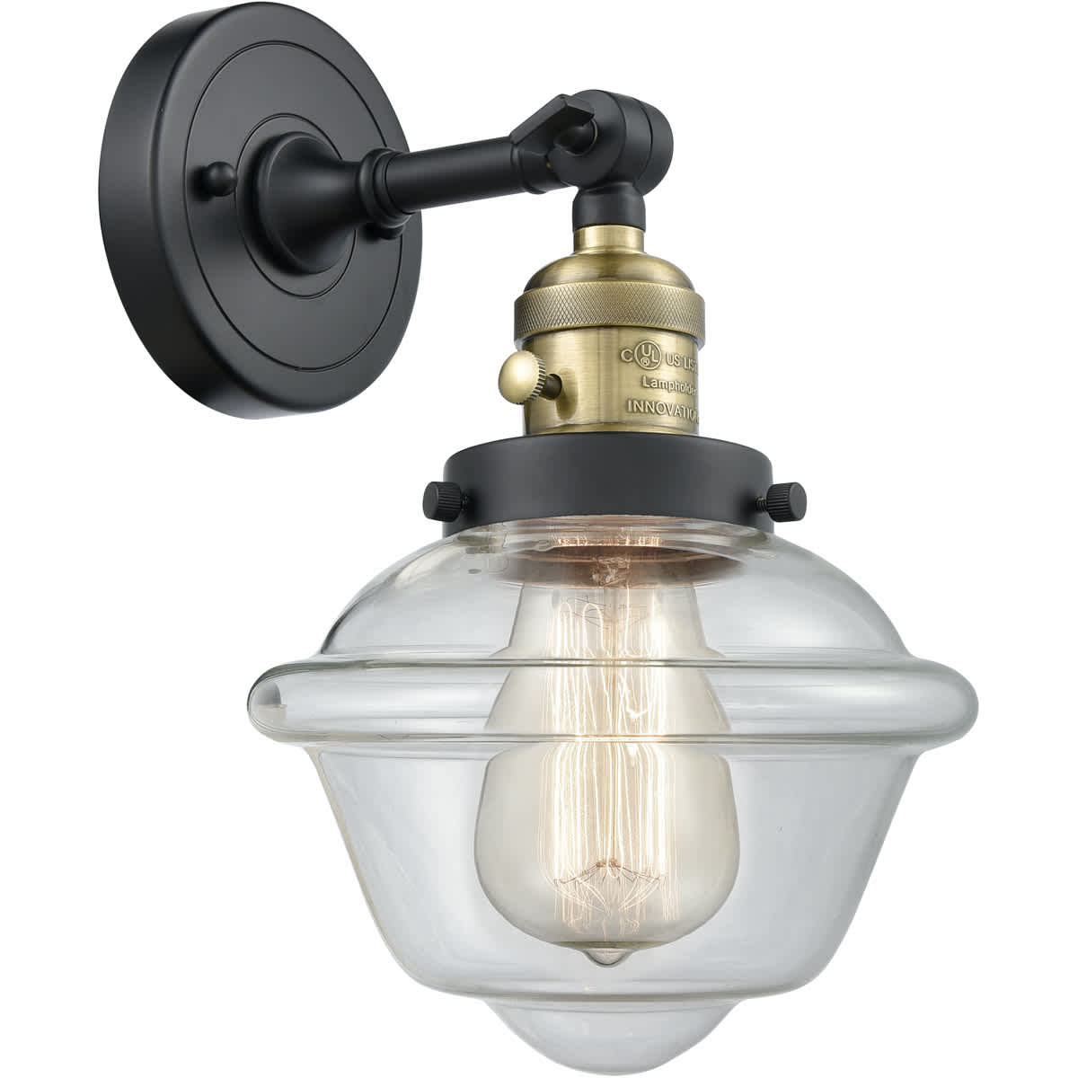 Innovations Lighting 203SW-BAB-G532-LED Franklin Restoration Small Oxford Wall Sconce