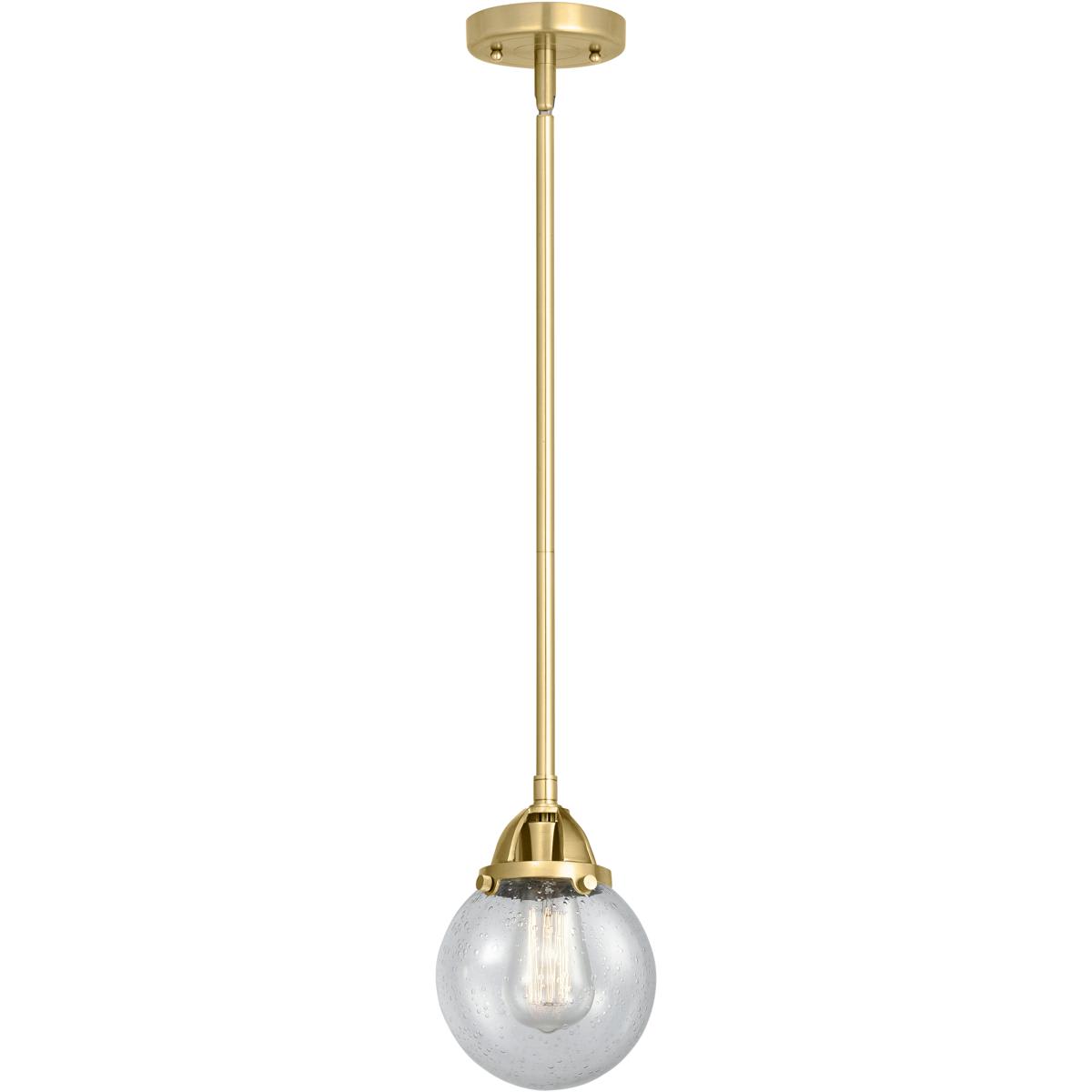Innovations Lighting 288-1S-SG-G204-6-LED Nouveau 2 Beacon Mini Pendant Satin Gold
