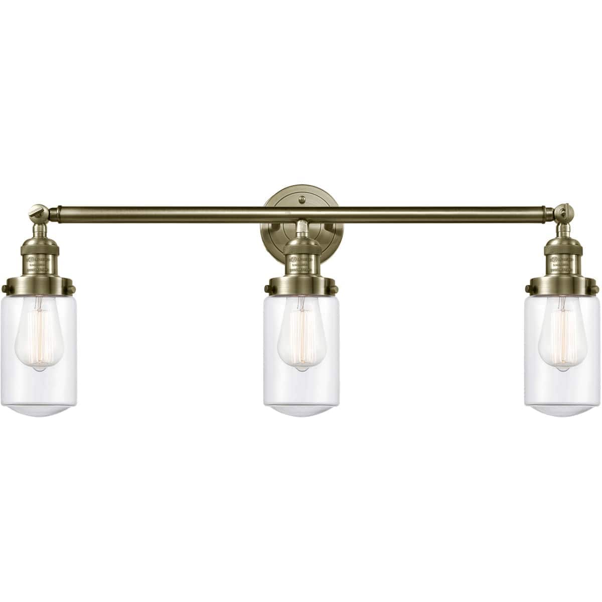 Innovations Lighting 205-AB-G312 Franklin Restoration Dover Bathroom Vanity Light Antique Brass