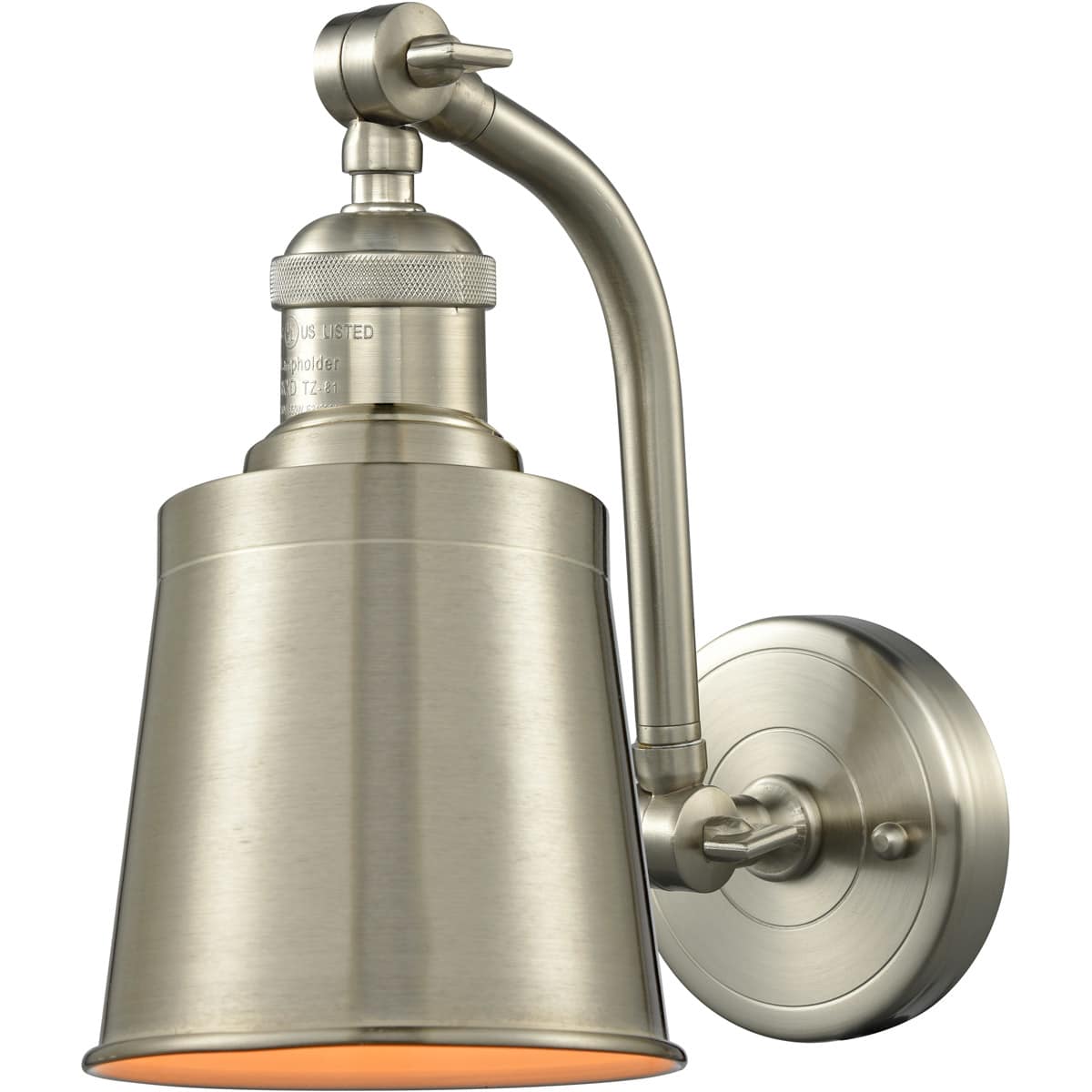 Innovations Lighting 515-1W-SN-M9-SN Franklin Restoration Addison Wall Sconce Brushed Satin Nickel