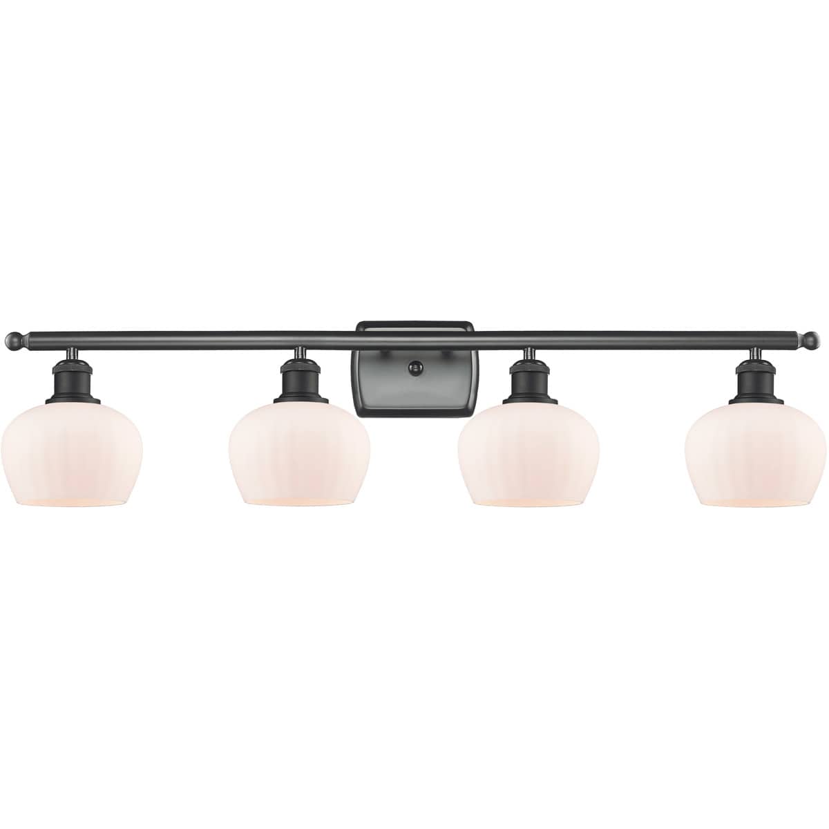 Innovations Lighting 516-4W-BK-G91 Ballston Fenton Bathroom Vanity Light Matte Black