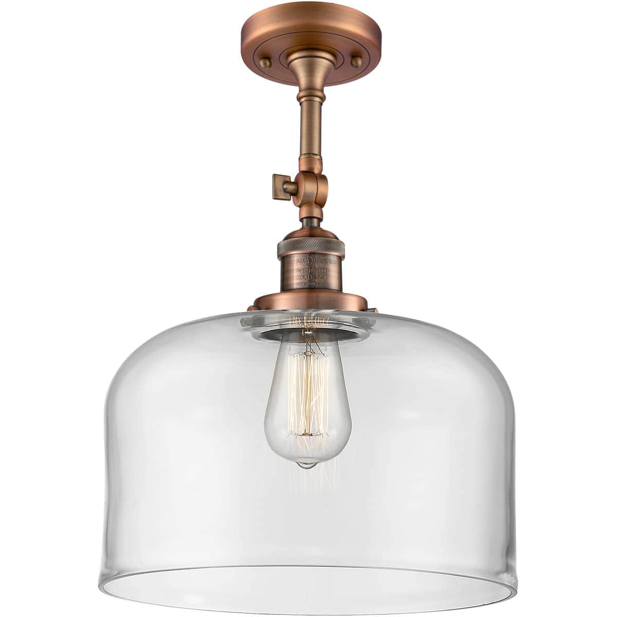 Innovations Lighting 201F-AC-G72-L-LED Franklin Restoration X-Large Bell Semi-Flush Mount