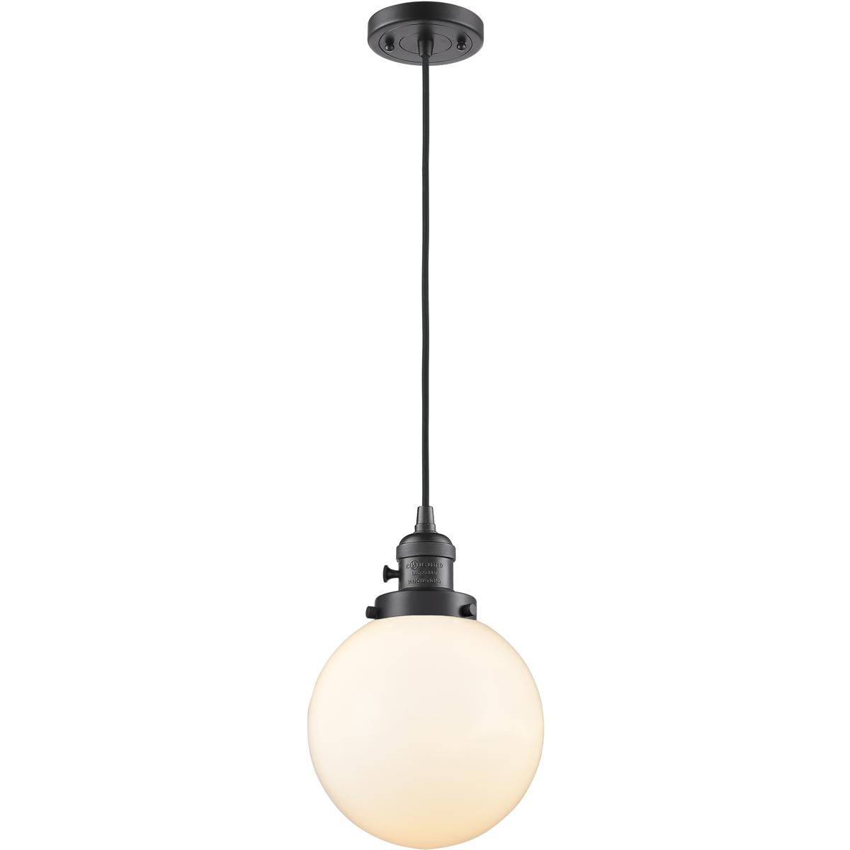 Innovations Lighting 201CSW-OB-G201-8-LED Franklin Restoration Beacon Mini Pendant Oil Rubbed Bronze