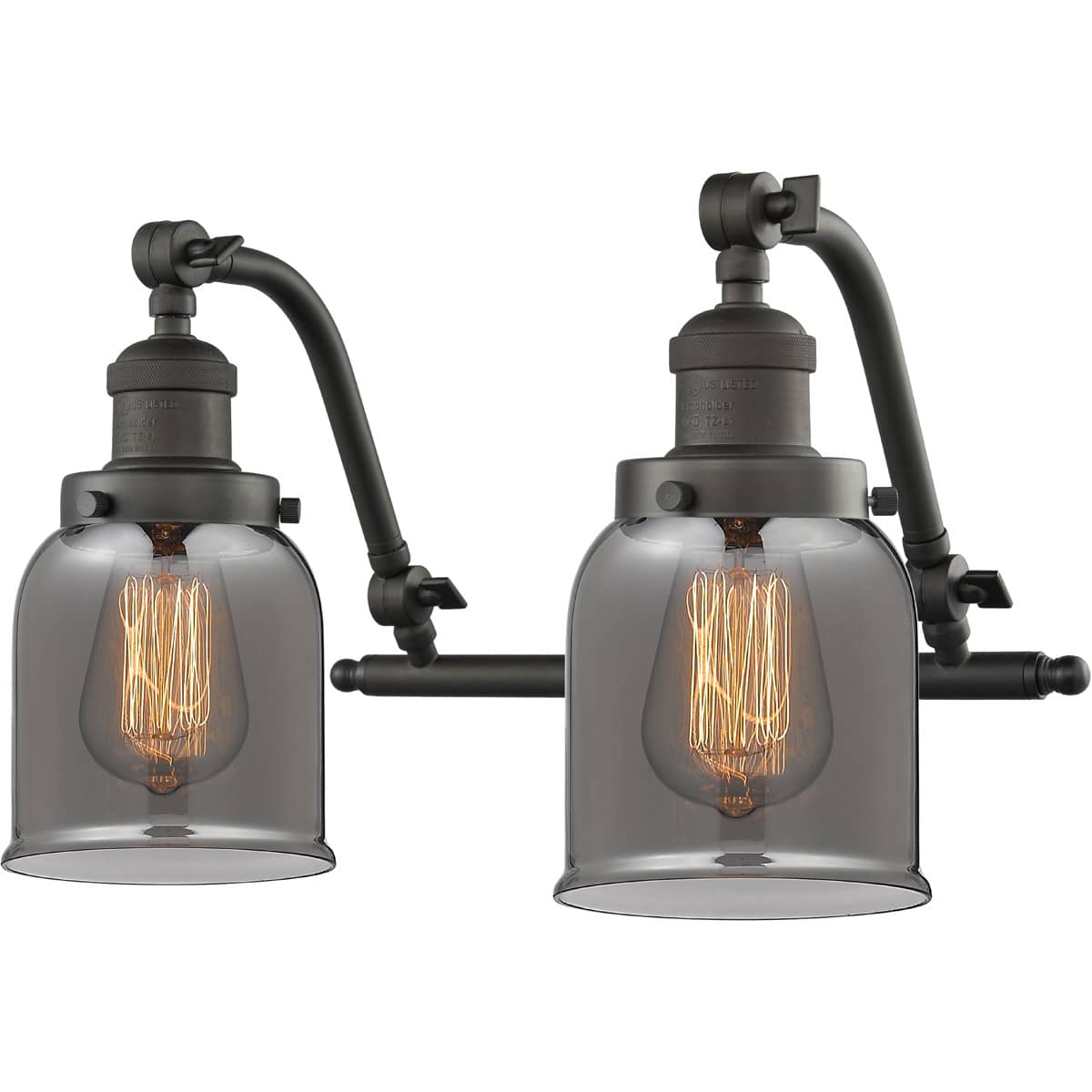 Innovations Lighting 515-2W-OB-G53 Franklin Restoration Small Bell Bathroom Vanity Light