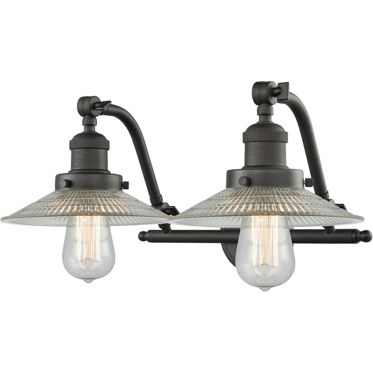 Innovations Lighting 515-2W-OB-G2-LED Franklin Restoration Halophane Bathroom Vanity Light