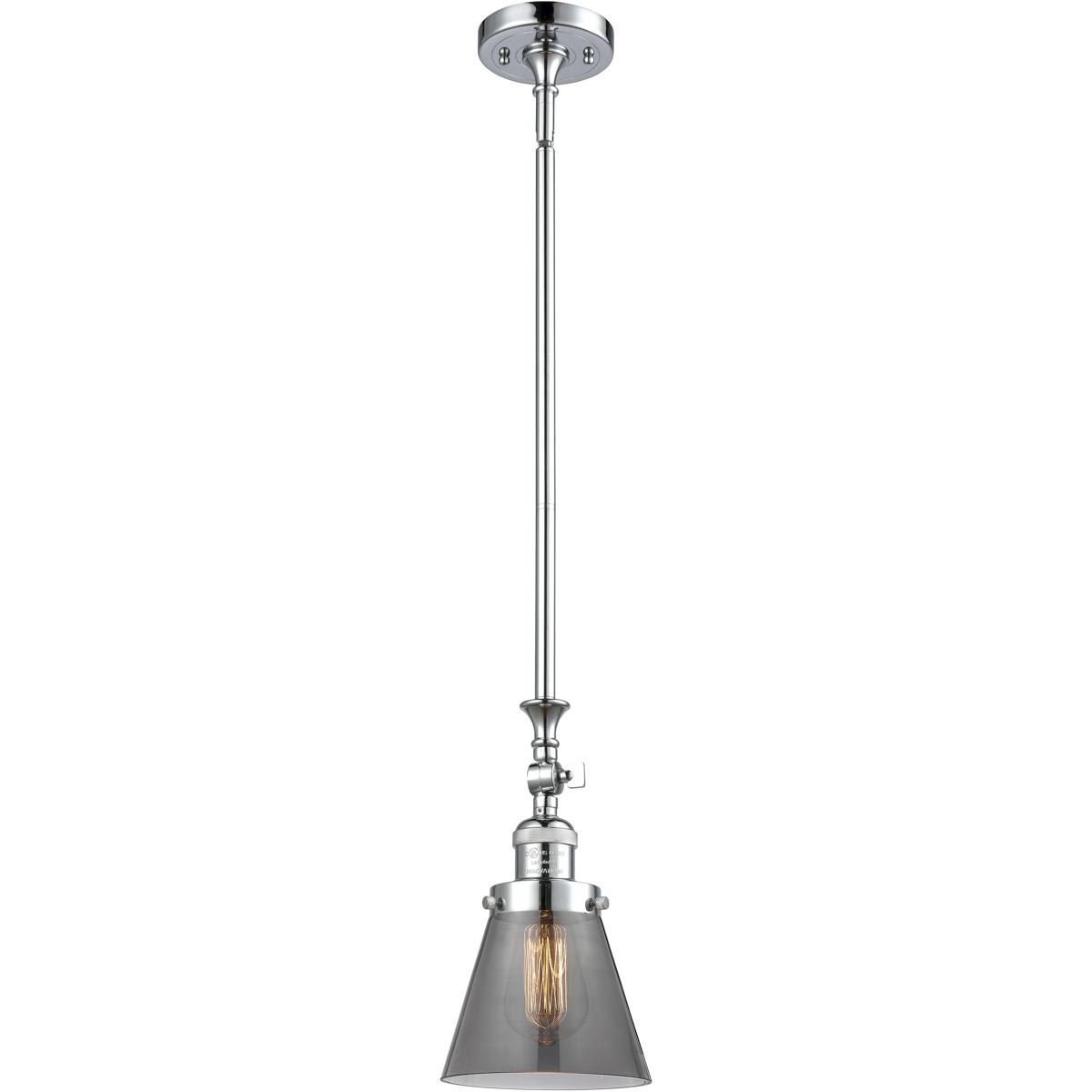 Innovations Lighting 206-PC-G63 Franklin Restoration Cone Mini Pendant Polished Chrome