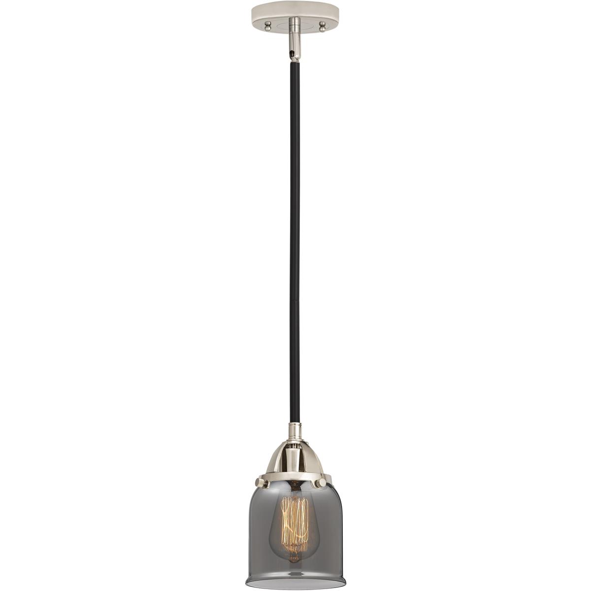 Innovations Lighting 288-1S-BPN-G53-LED Nouveau 2 Bell Mini Pendant Black Polished Nickel