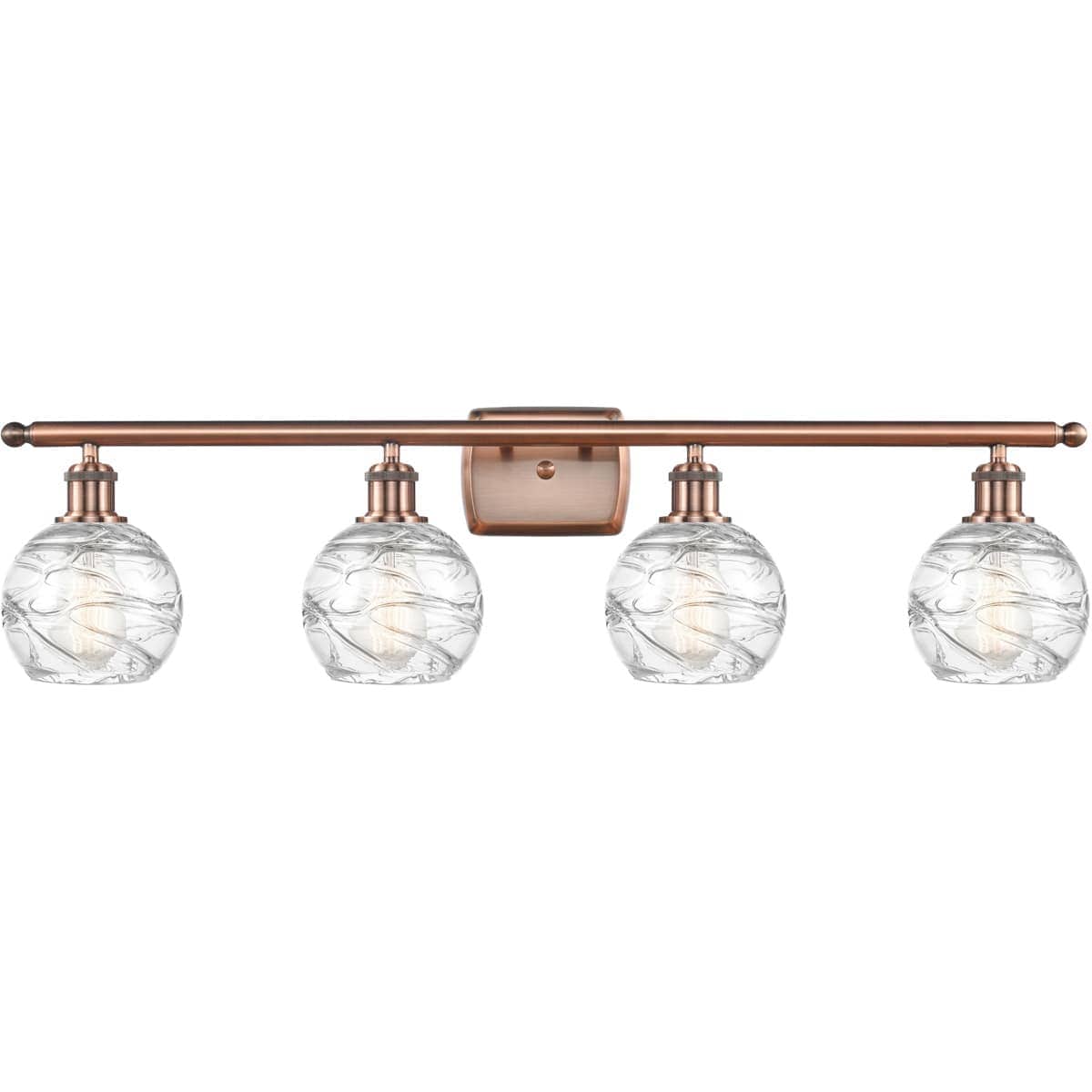 Innovations Lighting 516-4W-AC-G1213-6 Ballston Small Deco Swirl Bathroom Vanity Light