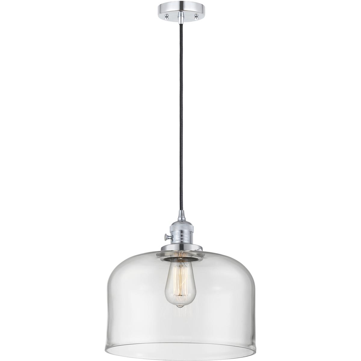 Innovations Lighting 201CSW-PC-G72-L Franklin Restoration Bell Mini Pendant Polished Chrome