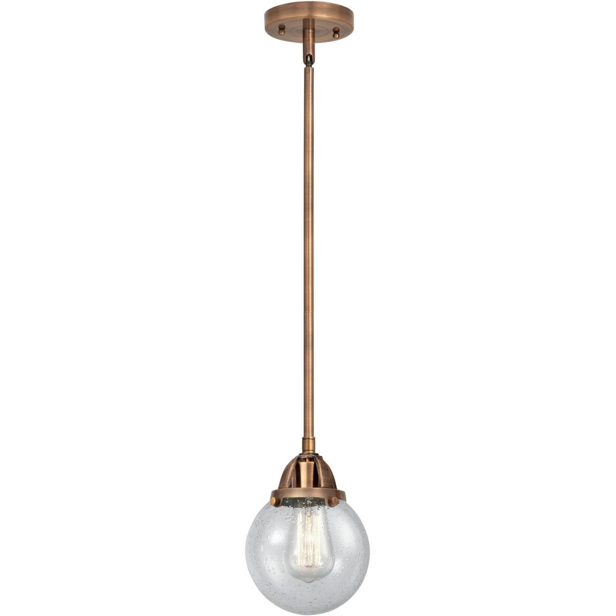 Innovations Lighting 288-1S-AC-G204-6 Nouveau 2 Beacon Mini Pendant Antique Copper