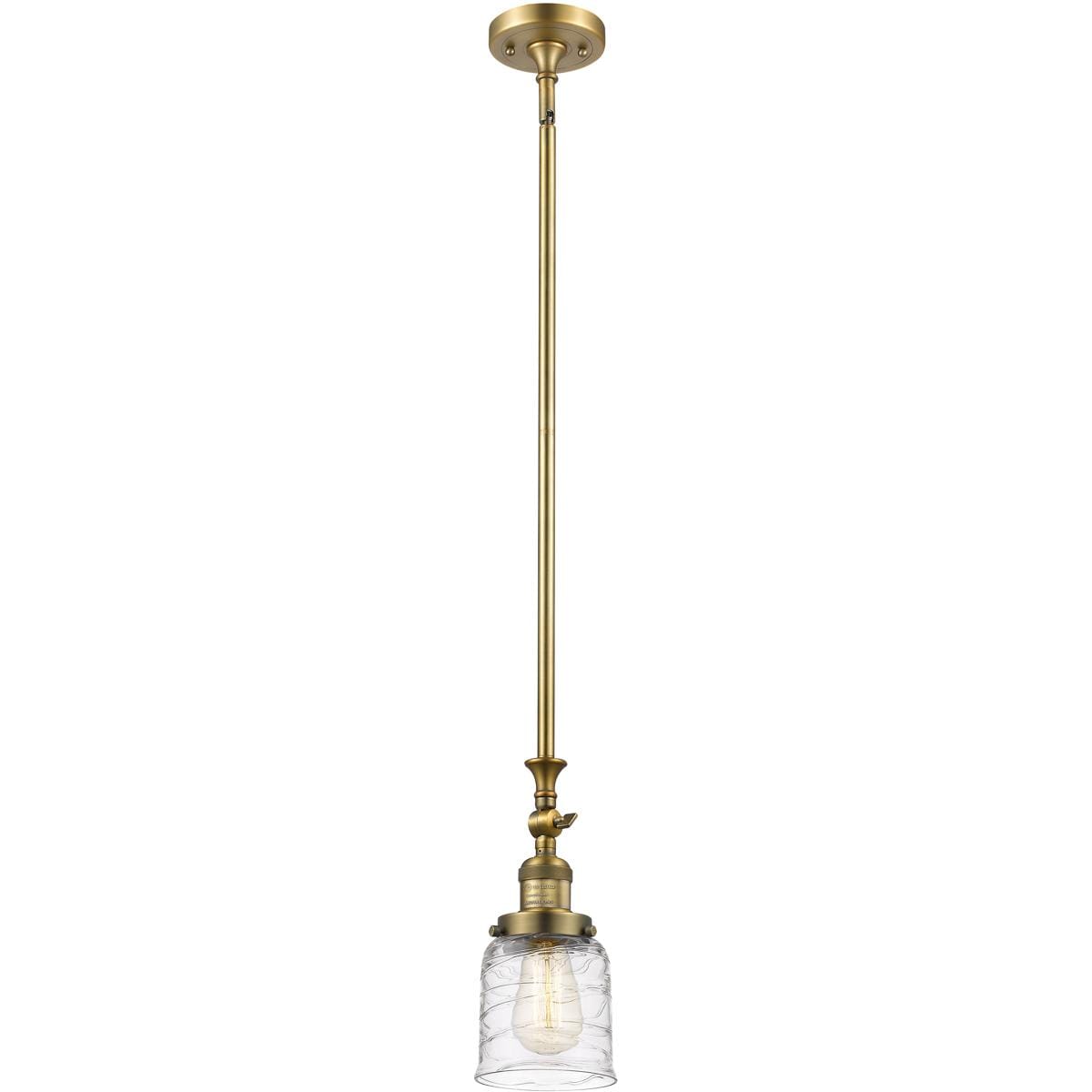 Innovations Lighting 206-BB-G513 Franklin Restoration Bell Mini Pendant Brushed Brass