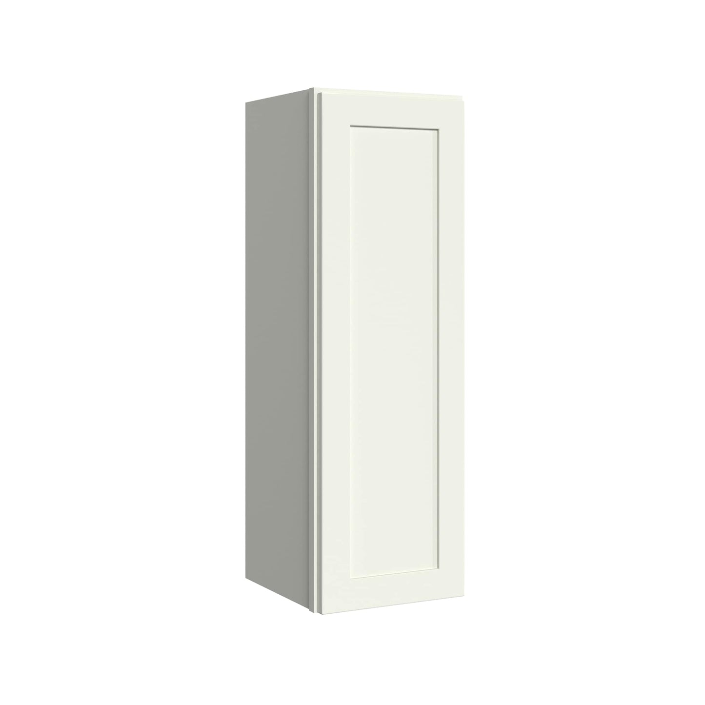 KraftMaid Momentum Deveron 12-in W x 36-in H x 12-in D Dove White Wall Fully Assembled Plywood Cabinet Recessed Panel Shaker