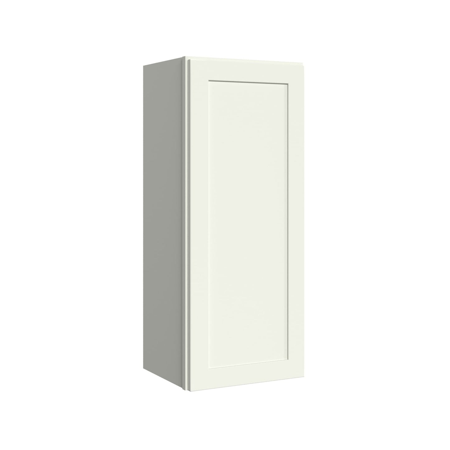 KraftMaid Momentum Deveron 15-in W x 36-in H x 12-in D Dove White Wall Fully Assembled Plywood Cabinet Recessed Panel Shaker