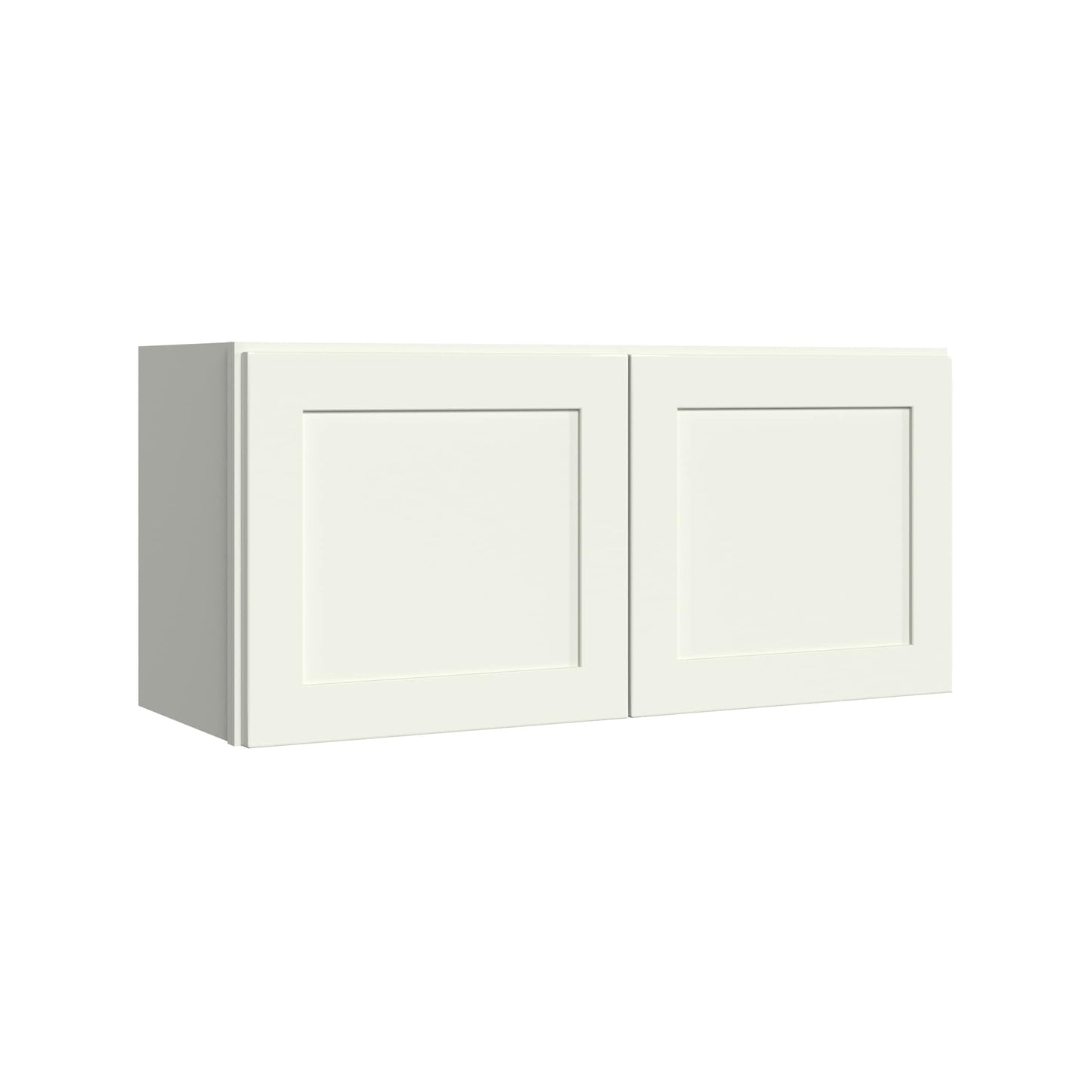 KraftMaid Momentum Deveron 33-in W x 15-in H x 12-in D Dove White Wall Fully Assembled Plywood Cabinet Recessed Panel Shaker