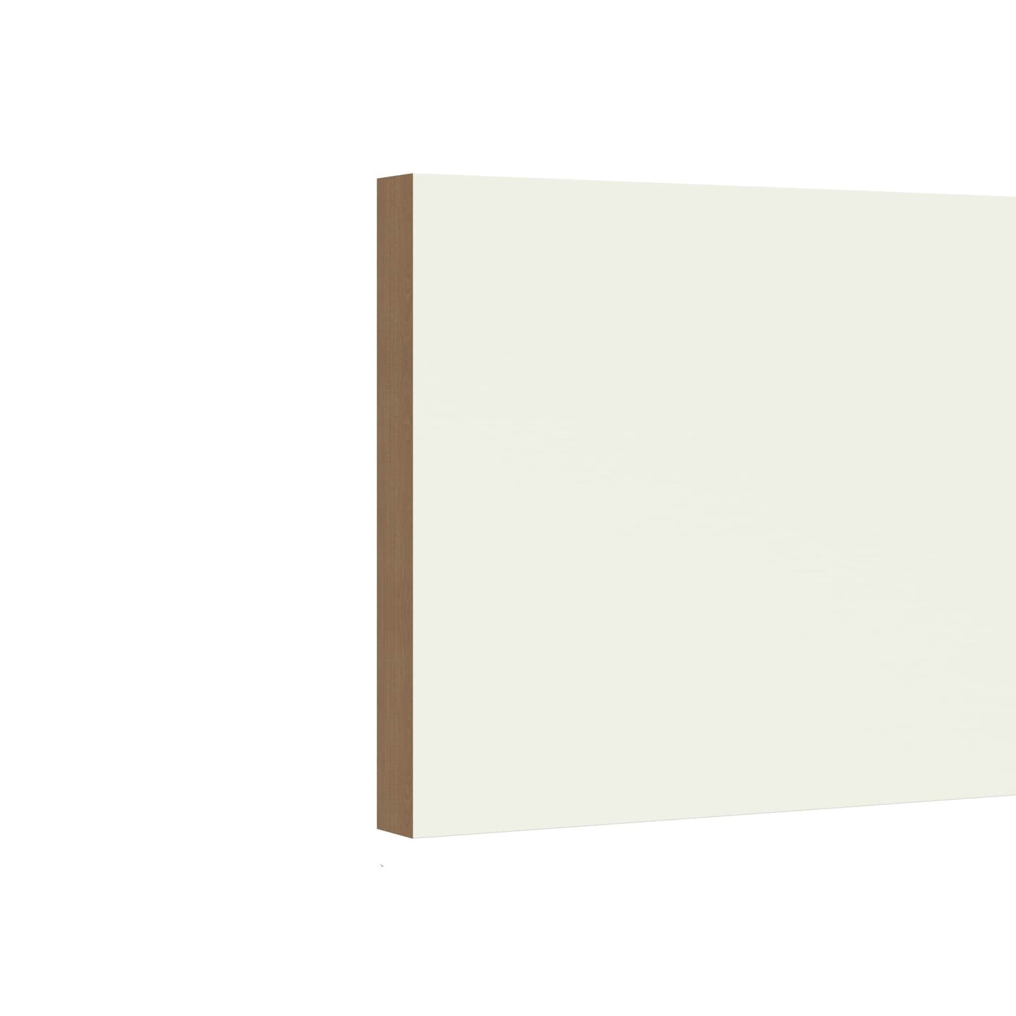 KraftMaid Momentum Deveron Square Edge Moulding 96-in W x 6-in H x 0.75-in D Dove White Painted