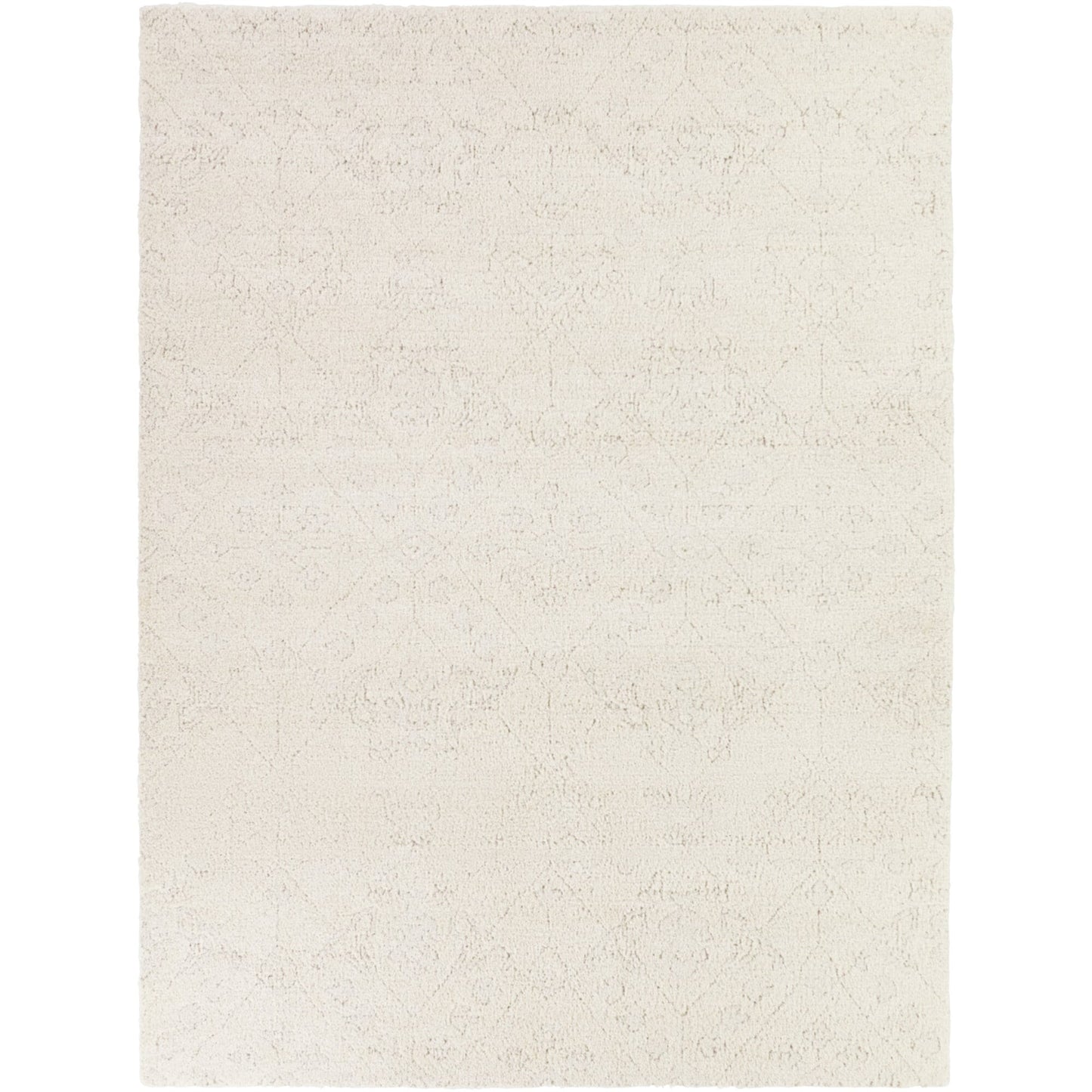 Balta Pentheus 8 x 10 (ft) Tufted Polyester Beige Rectangular Indoor Medallion Mid-Century Modern Spot Clean Only Pet Friendly Area rug