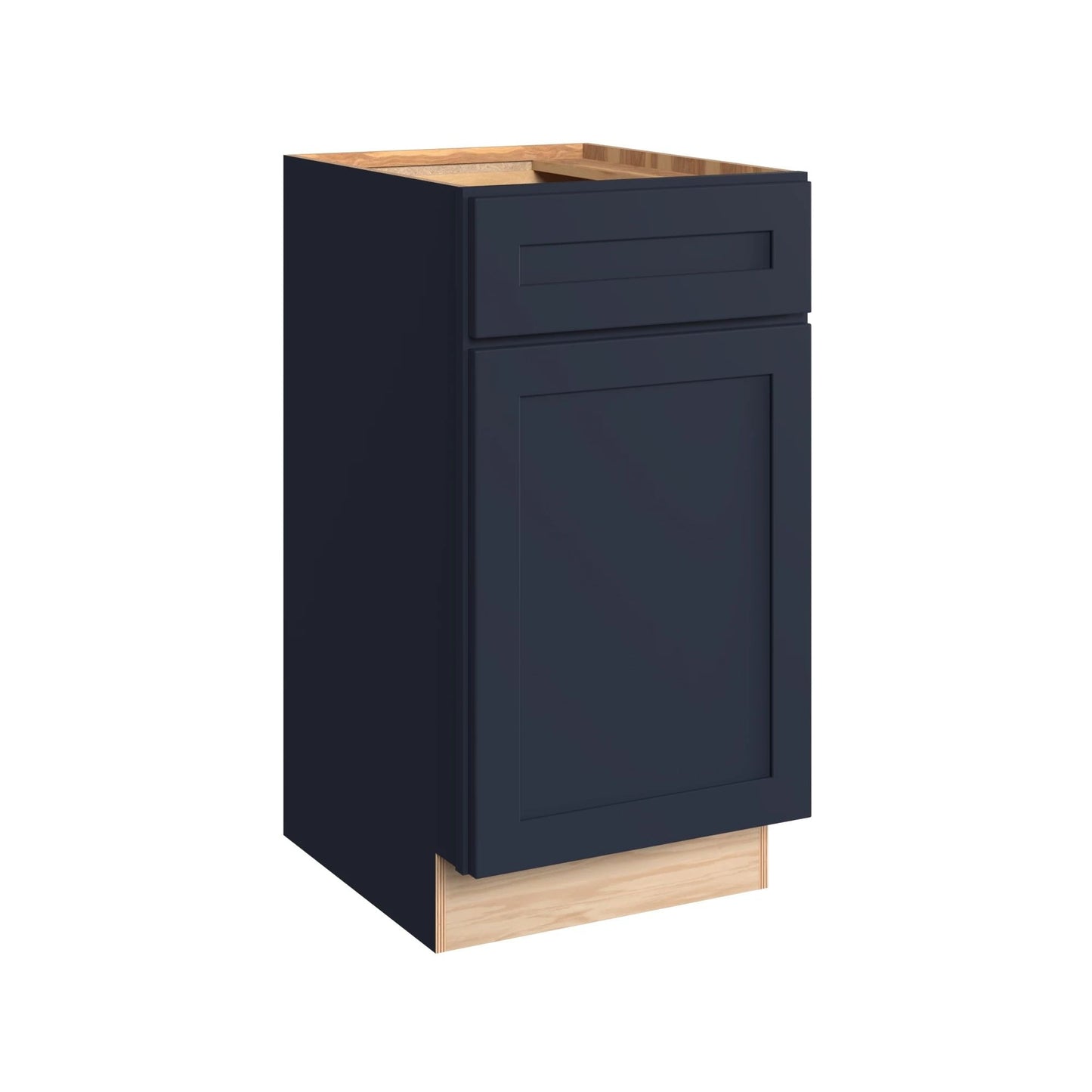 KraftMaid Momentum Deveron 18-in Midnight Bathroom Vanity Base Cabinet without Top