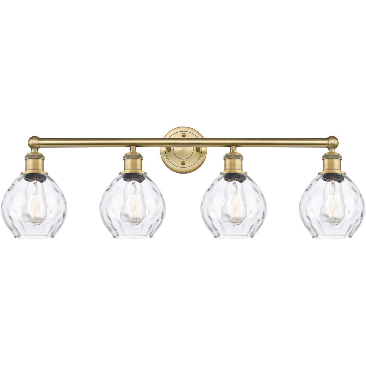 Innovations Lighting 616-4W-BB-G362 Waverly Bathroom Vanity Light Brushed Brass