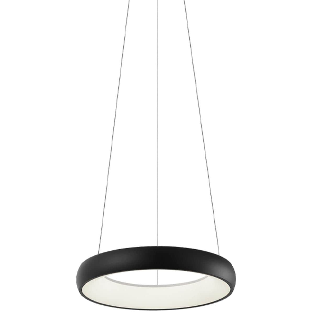 Matteo Lighting C32716MB Maverick LED 16 inch Matte Black Pendant Ceiling Light