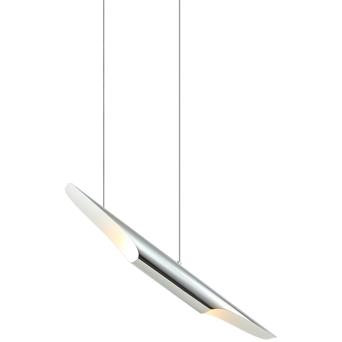 Matteo Lighting C32412CH Stylus 2 Light 288 inch Chrome Chandelier Ceiling Light