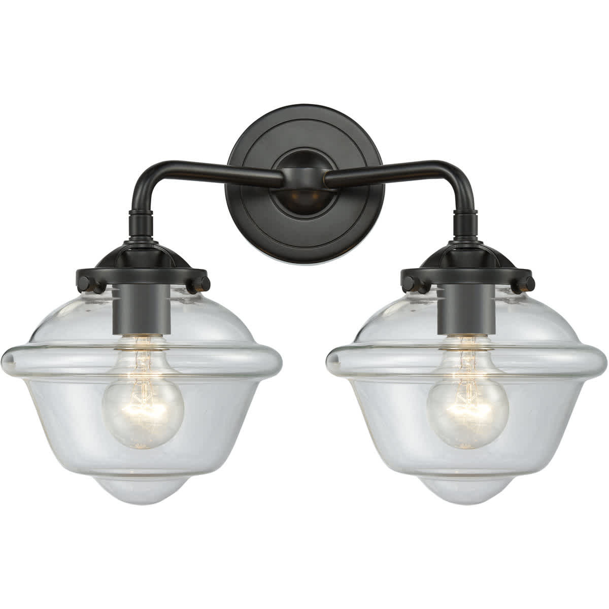 Innovations Lighting 284-2W-OB-G532 Nouveau Small Oxford Bathroom Vanity Light Oil Rubbed Bronze