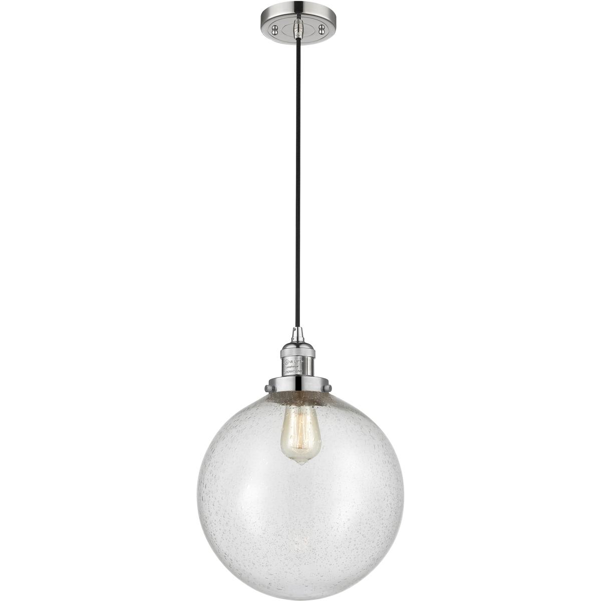 Innovations Lighting 201C-PN-G204-12 Franklin Restoration Beacon Mini Pendant Polished Nickel