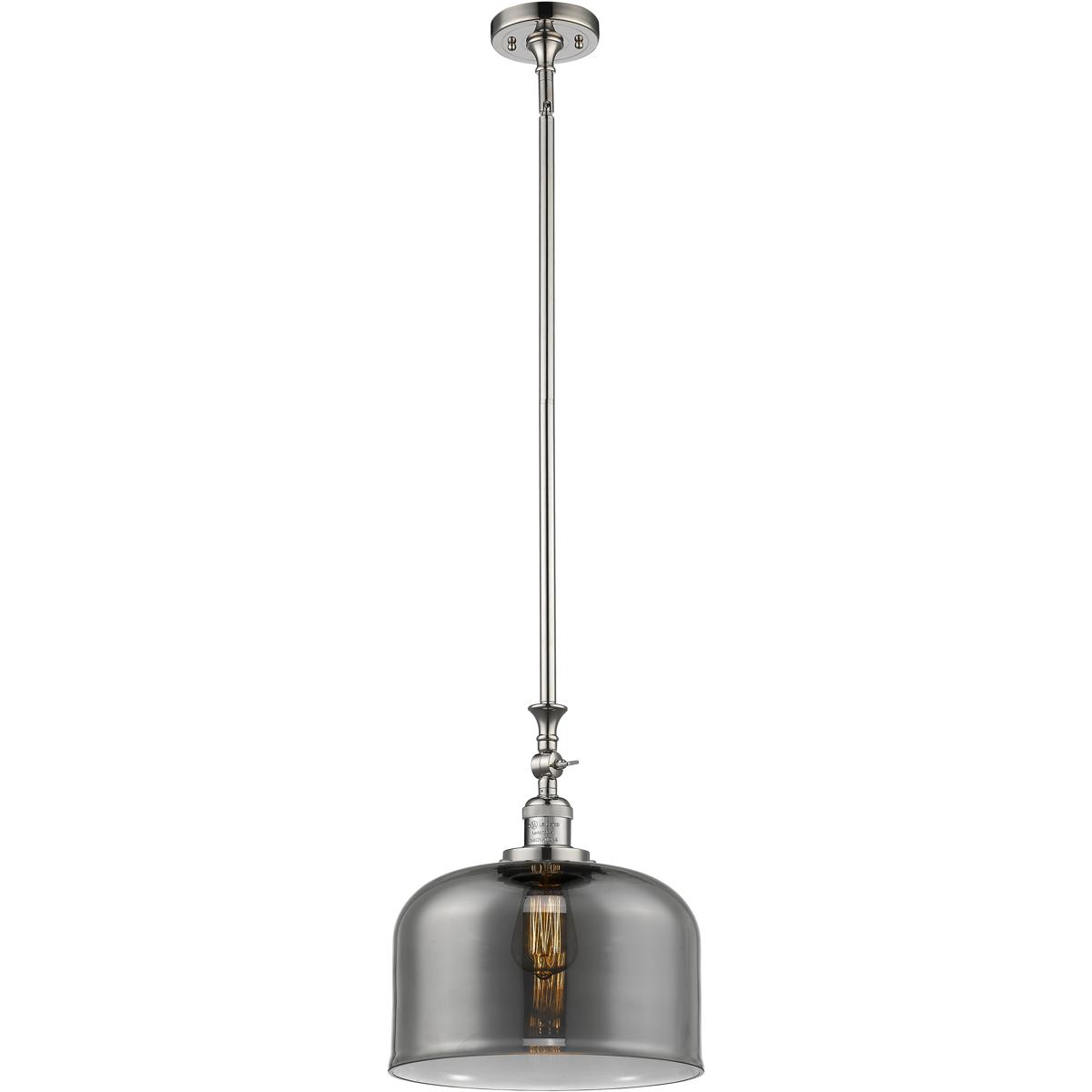 Innovations Lighting 206-PN-G73-L-LED Franklin Restoration Bell Mini Pendant Polished Nickel