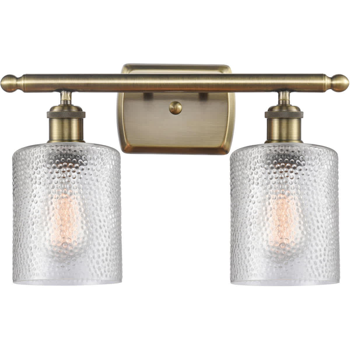 Innovations Lighting 516-2W-AB-G112-LED Ballston Cobbleskill Bathroom Vanity Light Antique Brass