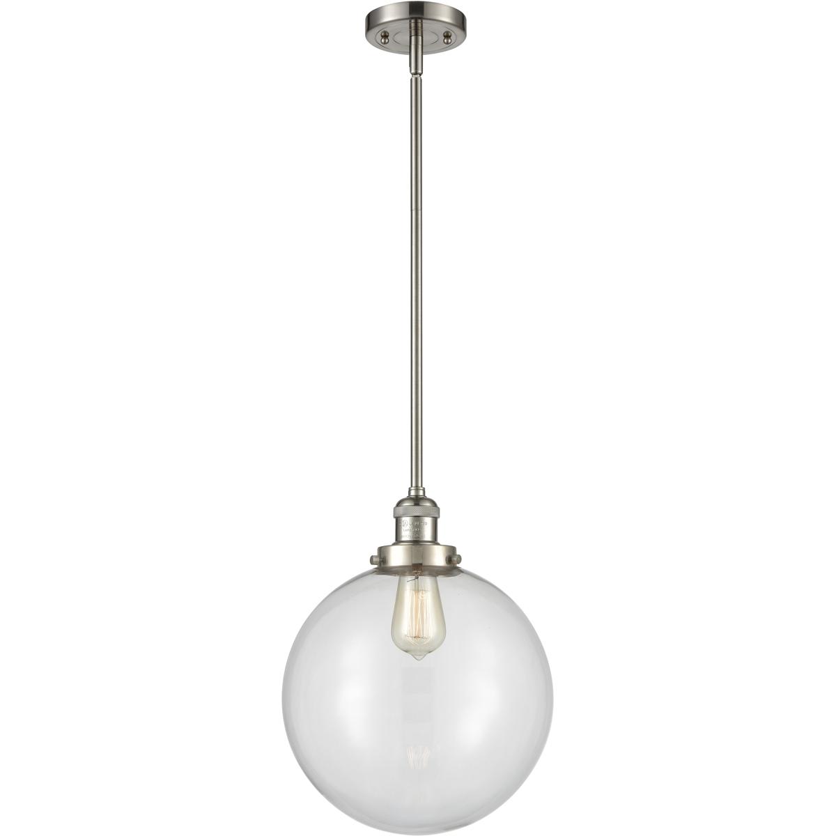 Innovations Lighting 201S-SN-G202-12 Franklin Restoration Beacon Mini Pendant Brushed Satin Nickel