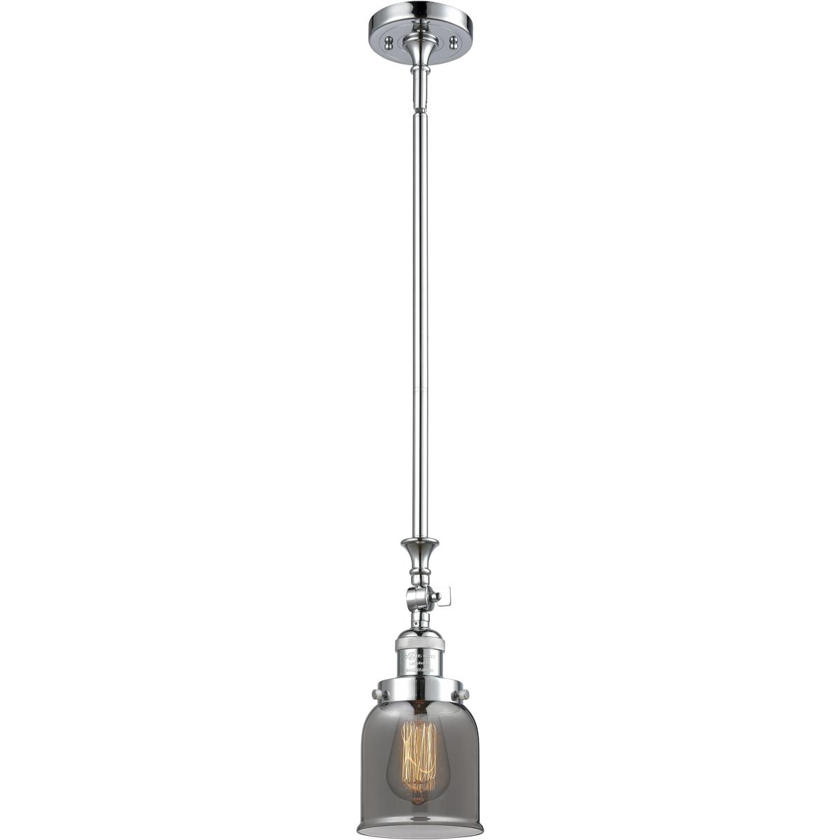 Innovations Lighting 206-PC-G53-LED Franklin Restoration Bell Mini Pendant Polished Chrome
