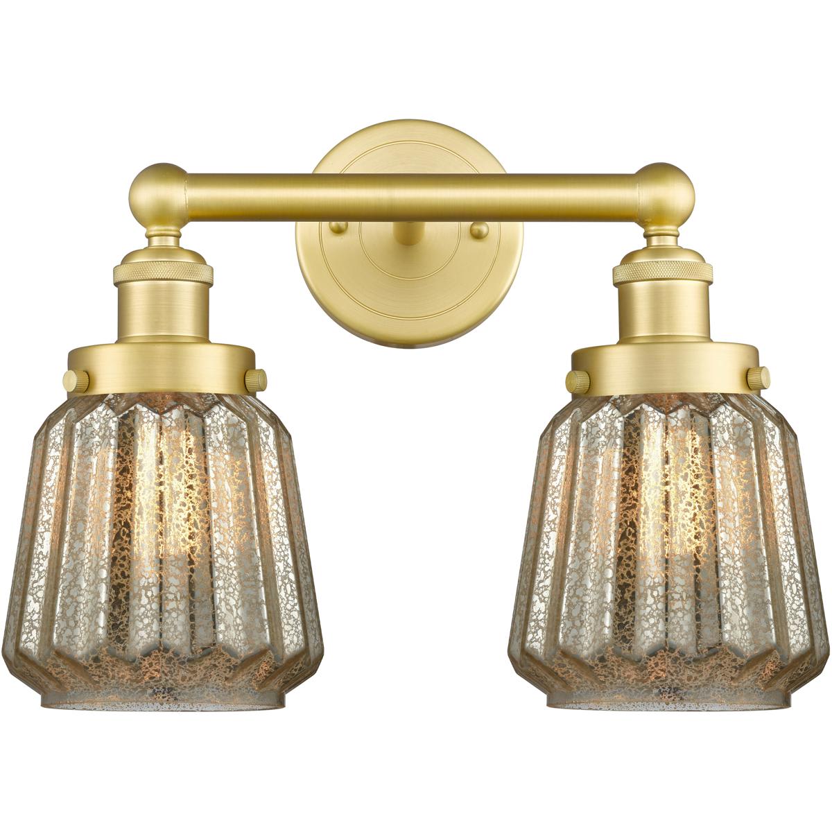 Innovations Lighting 616-2W-SG-G146 Chatham Bathroom Vanity Light Satin Gold