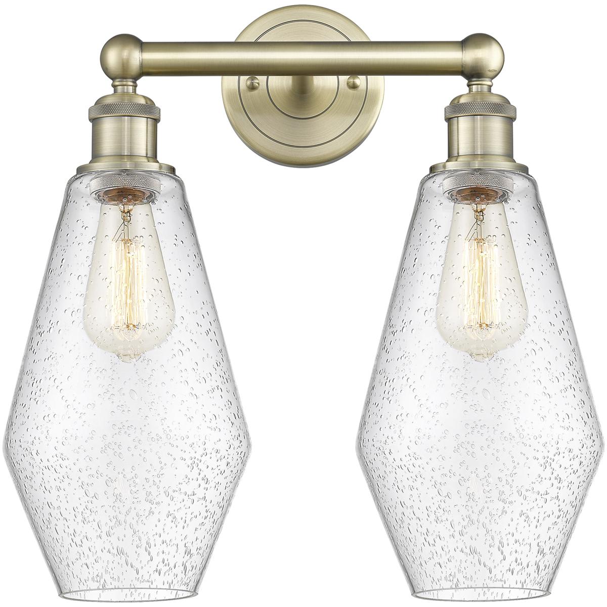 Innovations Lighting 616-2W-AB-G654-7 Cindyrella Bathroom Vanity Light Antique Brass
