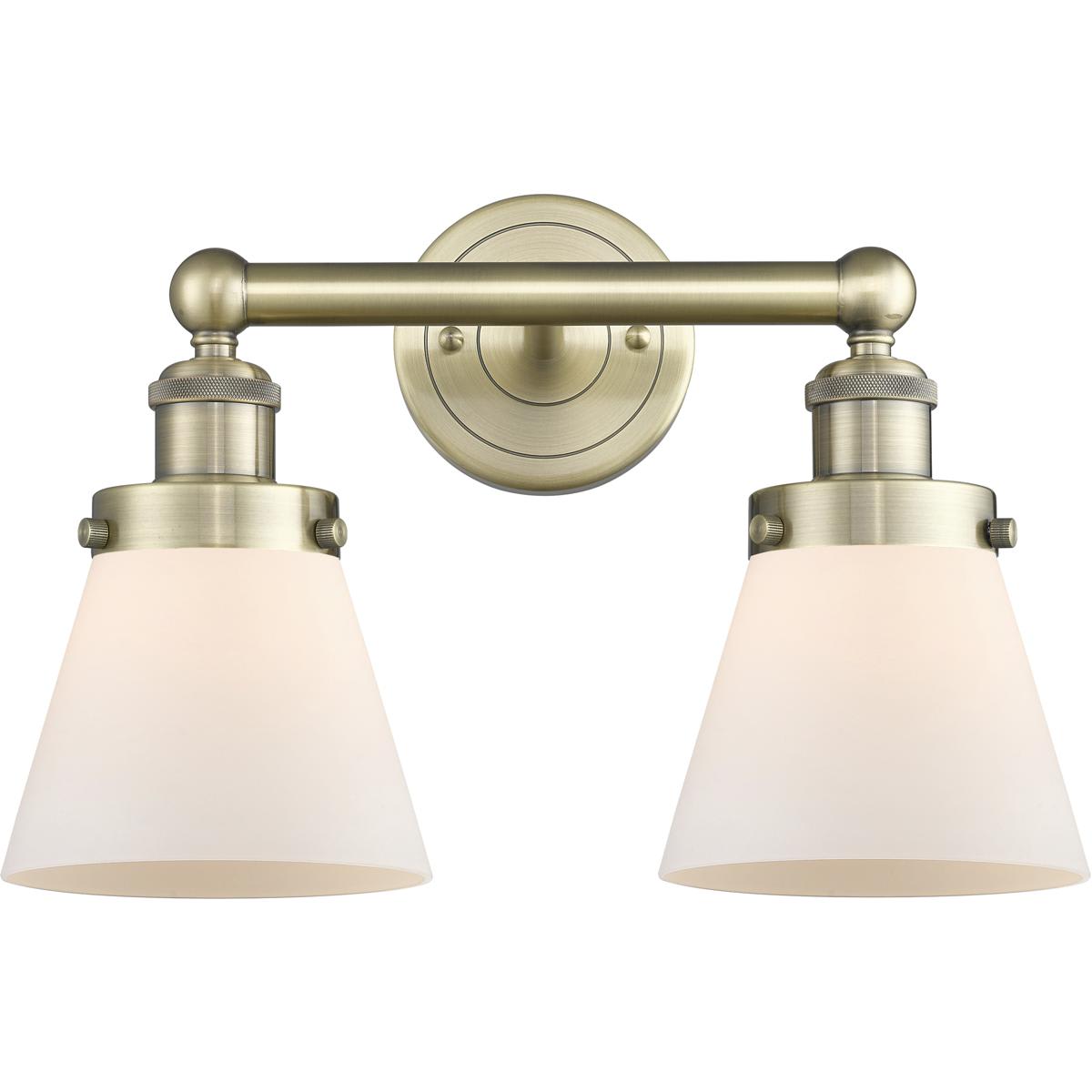 Innovations Lighting 616-2W-AB-G61 Cone Bathroom Vanity Light Antique Brass