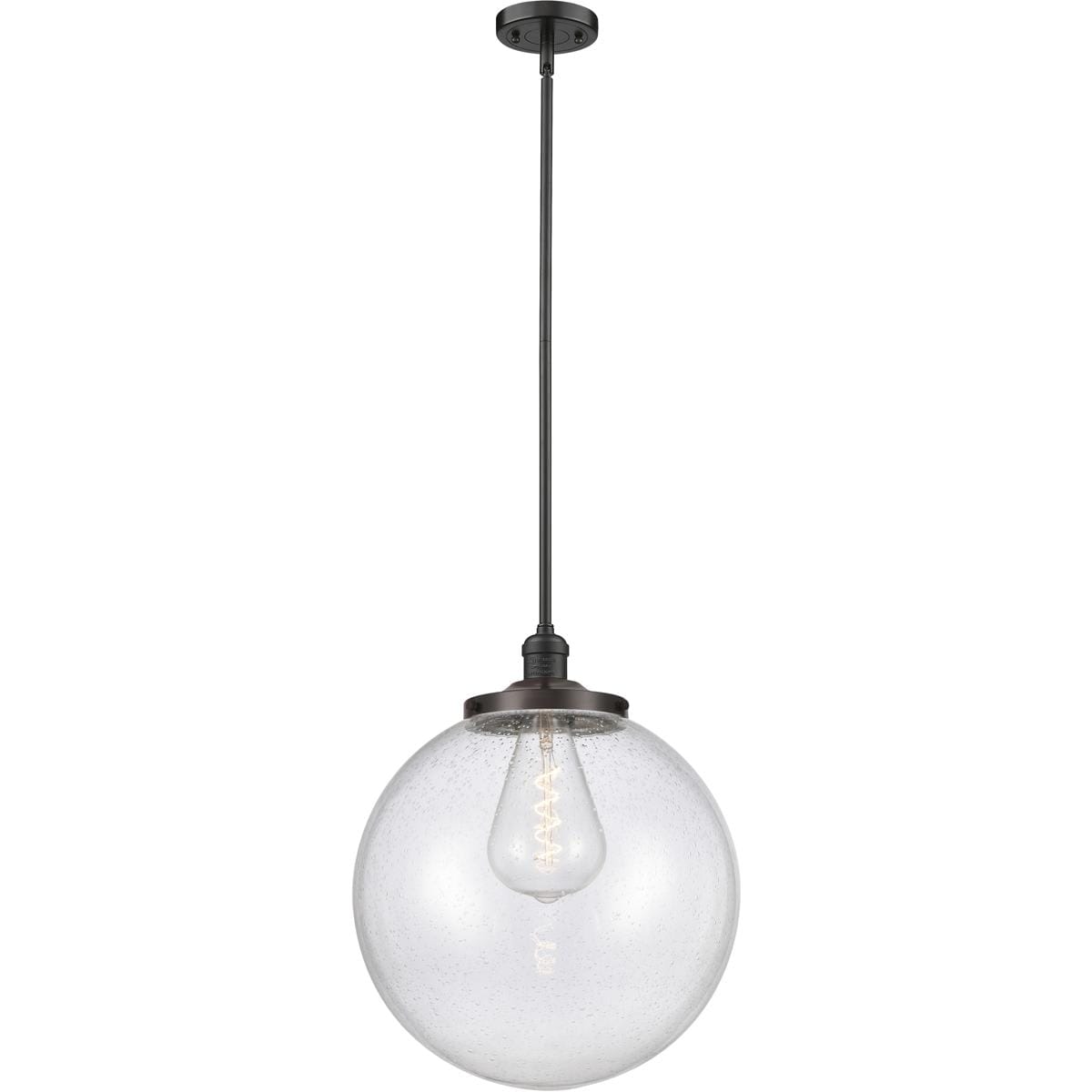 Innovations Lighting 201S-OB-G204-16-LED Franklin Restoration Beacon Pendant Oil Rubbed Bronze