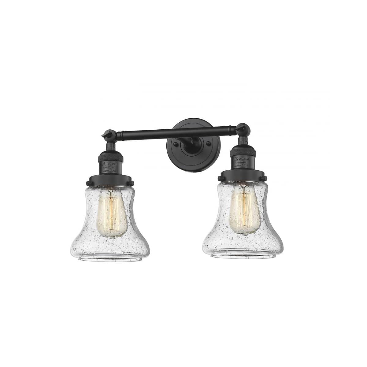 Innovations Lighting 208-BK-G194 Franklin Restoration Bellmont Bathroom Vanity Light Matte Black