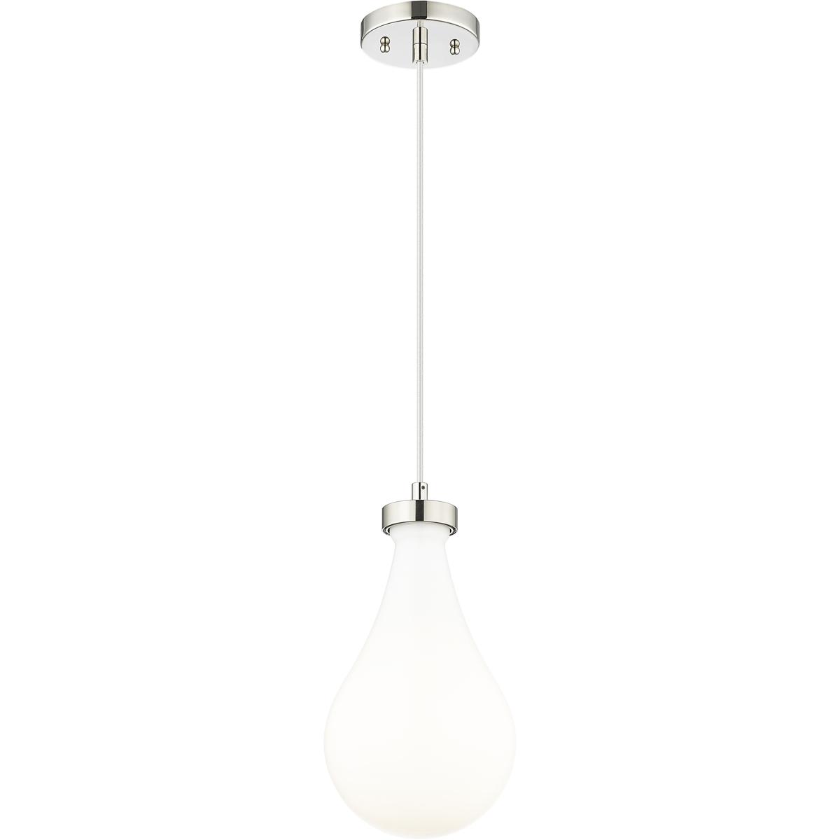 Innovations Lighting 451-1P-PN-G451-7GWH Owego Pendant Polished Nickel