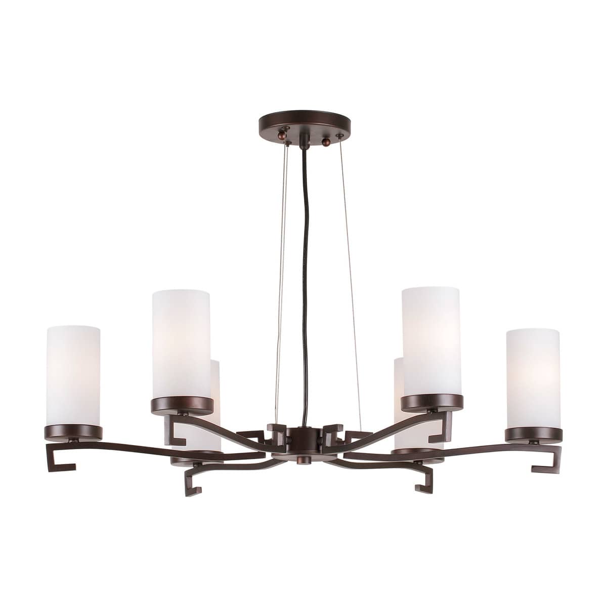Forte Lighting 2592-06-32 Signature 6 Light 2775 inch Antique Bronze Chandelier Ceiling Light
