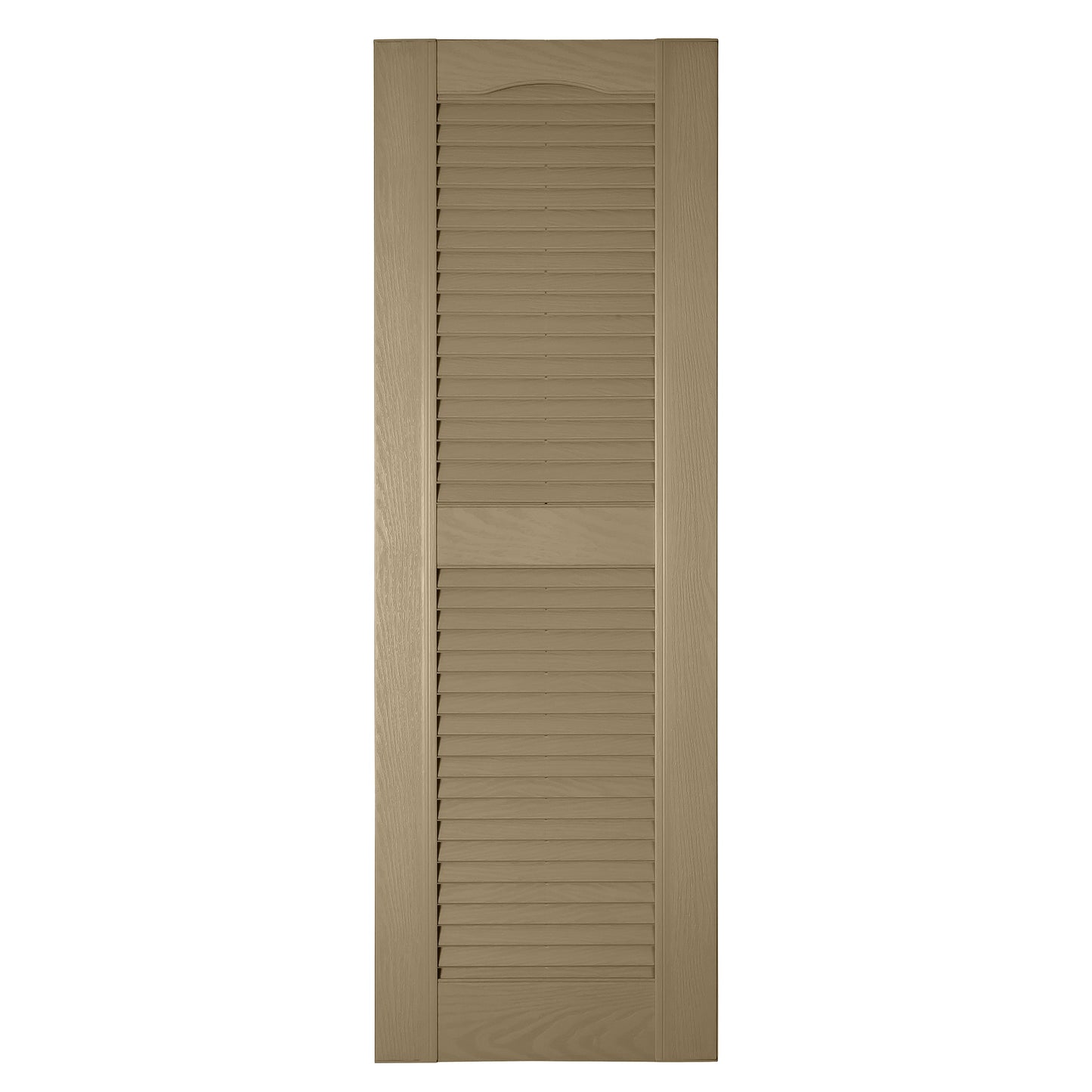 RELIABILT 16.25-in W x 84-in H Potters Clay Louvered Polypropylene Exterior Shutters ( 2 -Pack )