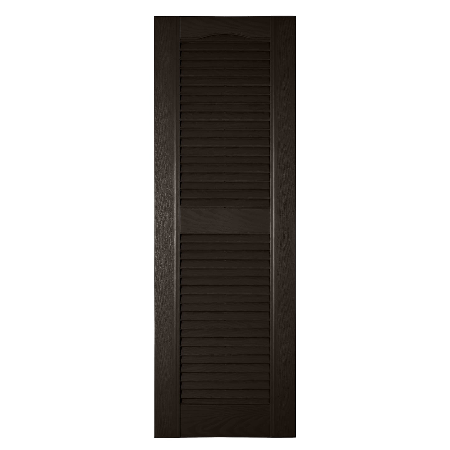 RELIABILT 16.25-in W x 82-in H Chocolate Chip Louvered Polypropylene Exterior Shutters ( 2 -Pack )